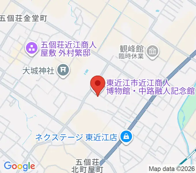 てんびんの里文化学習センターの地図
