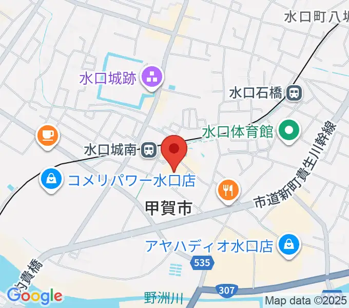 あいこうか市民ホールの地図