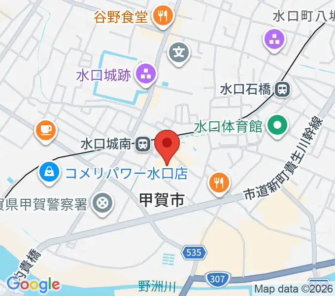 あいこうか市民ホールの地図