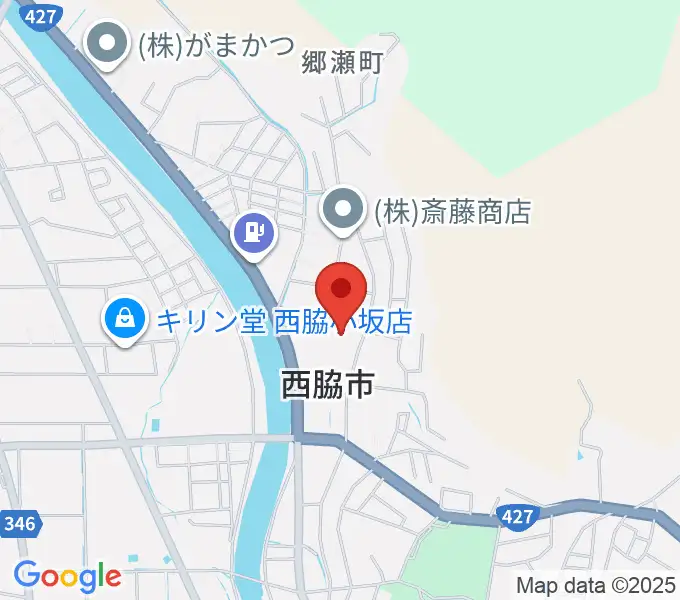 西脇市民会館の地図