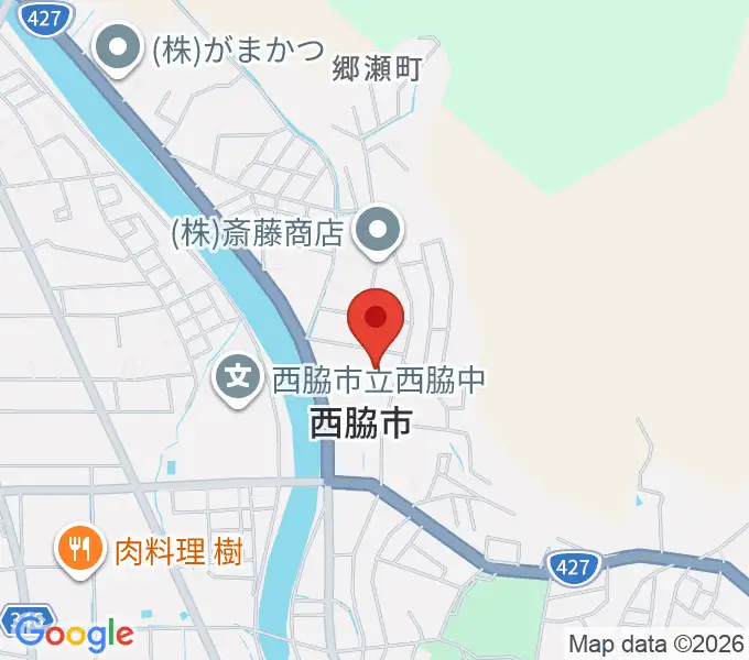 西脇市民会館の地図