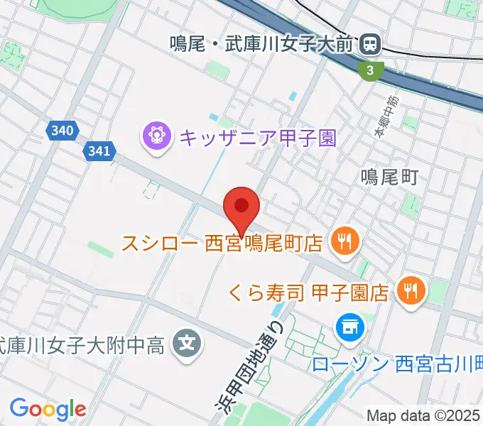 なるお文化ホールの地図