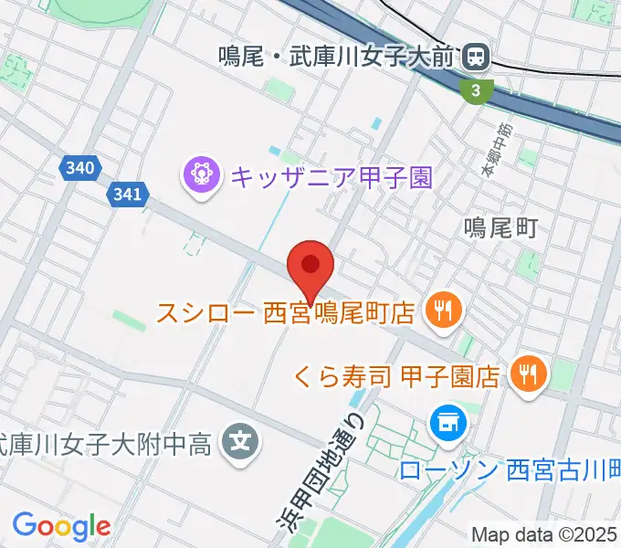 なるお文化ホールの地図