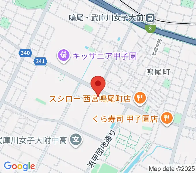 なるお文化ホールの地図
