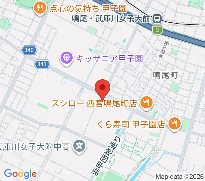 なるお文化ホールの地図
