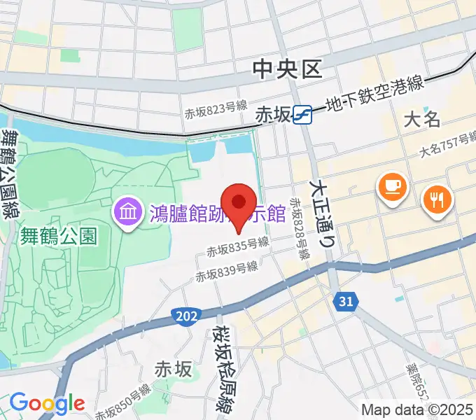 福岡市立中央市民センターの地図
