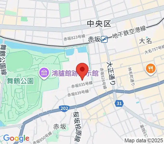 福岡市立中央市民センターの地図