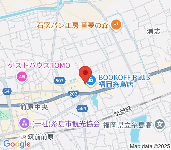 伊都文化会館の地図