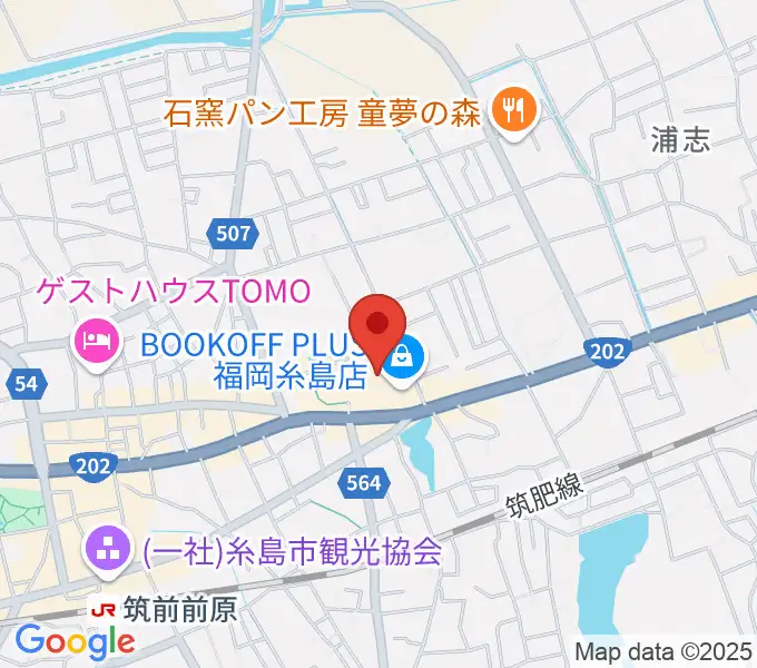 伊都文化会館の地図