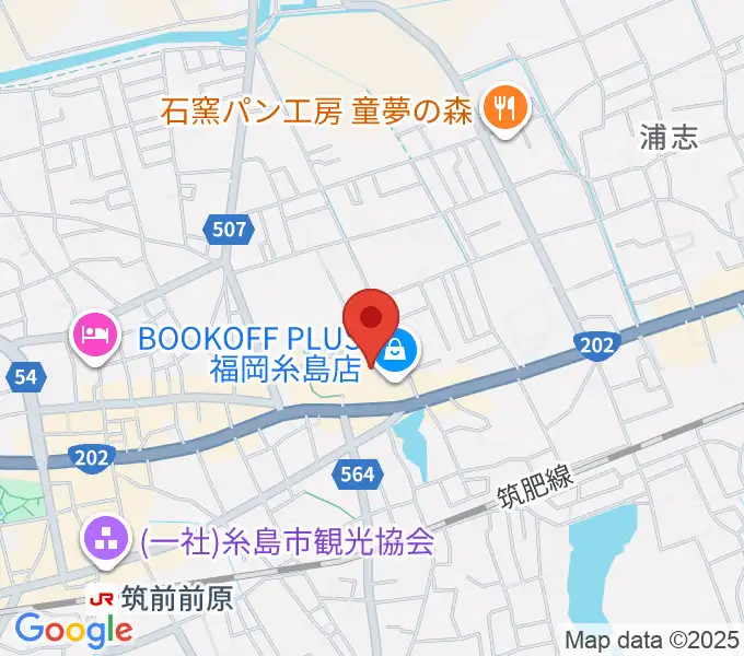 伊都文化会館の地図