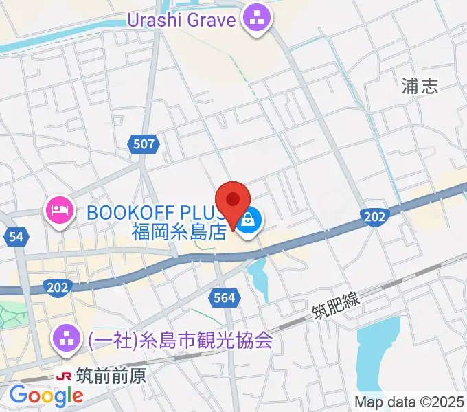 伊都文化会館の地図