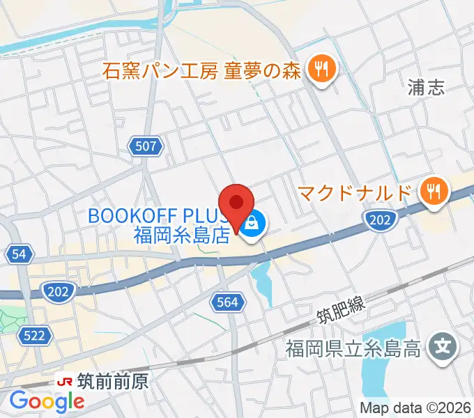 伊都文化会館の地図