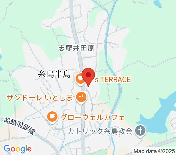 糸島けやきの杜の地図