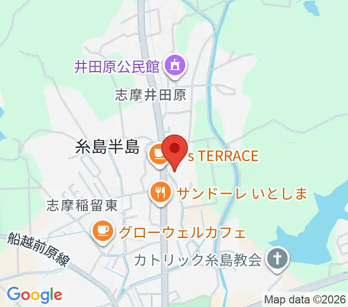 糸島けやきの杜の地図