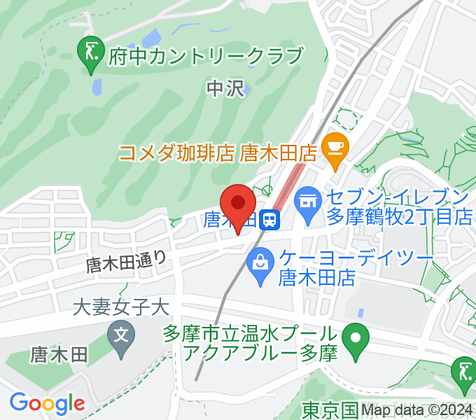 唐木田Cafe Wayの場所