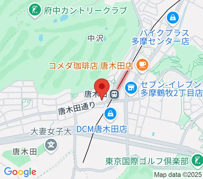 唐木田Cafe Wayの地図