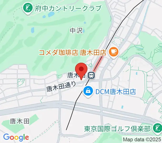 唐木田Cafe Wayの地図