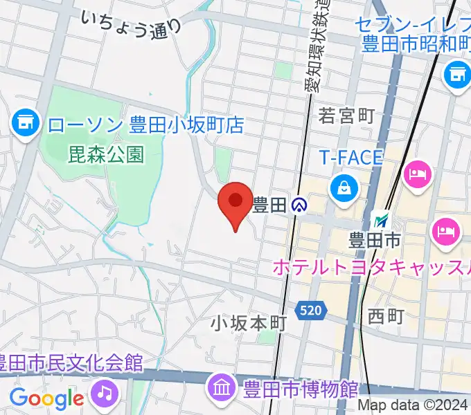 豊田産業文化センターの地図