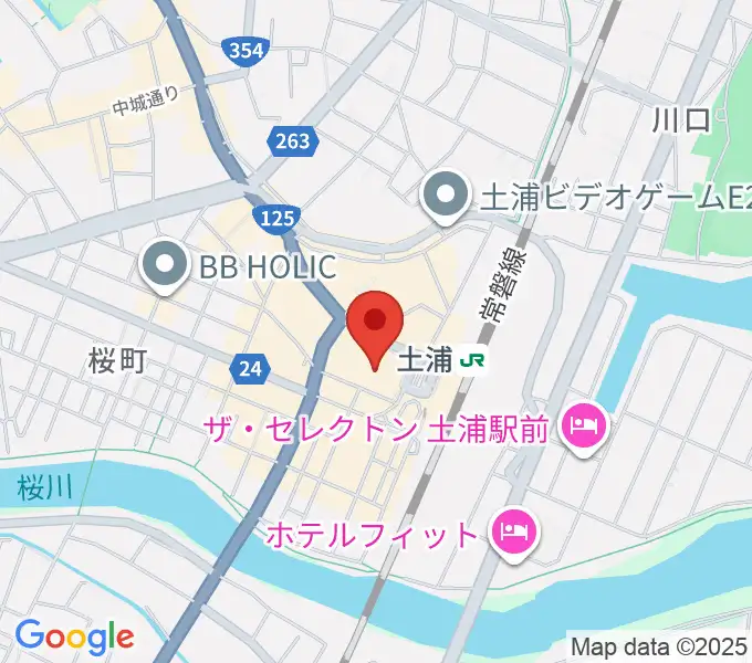 茨城県県南生涯学習センターの地図
