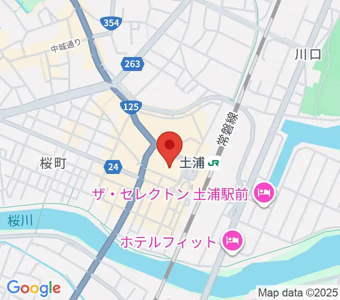 茨城県県南生涯学習センターの地図