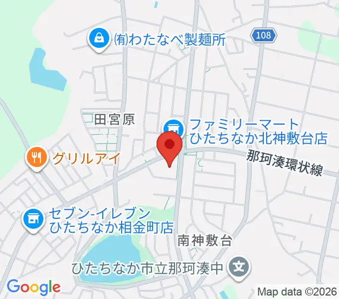 那珂湊総合福祉センターふれあい交流館の地図