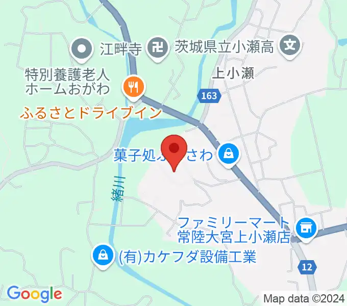 常陸大宮市緒川地域センターの地図