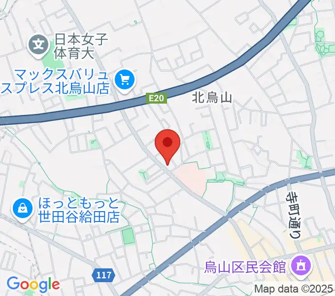 世田谷アールイーシースタジオの地図