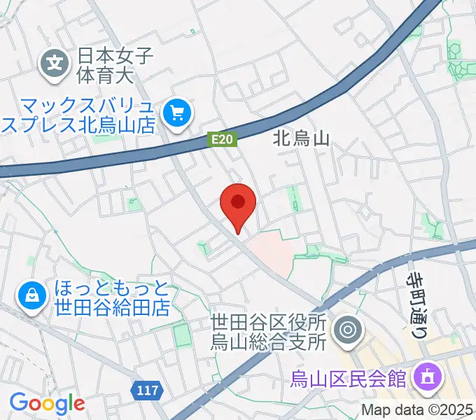 世田谷アールイーシースタジオの地図