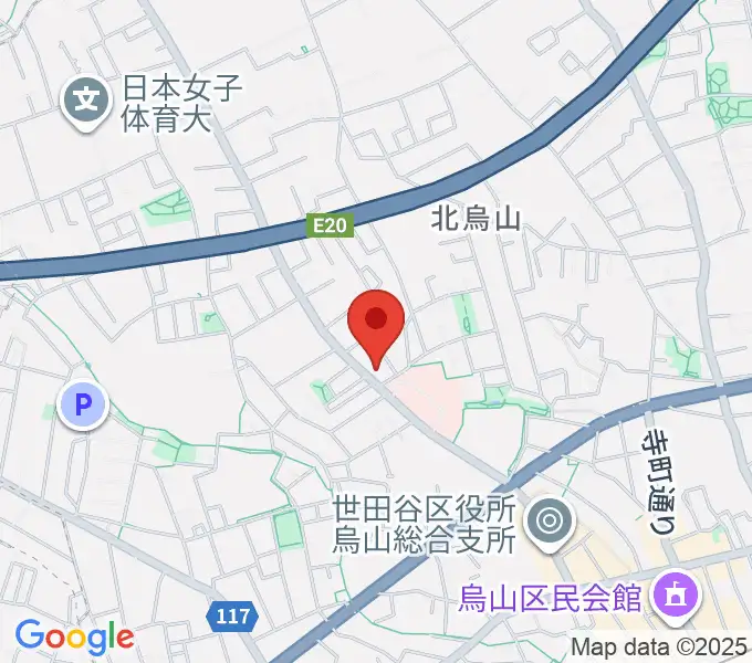 世田谷アールイーシースタジオの地図