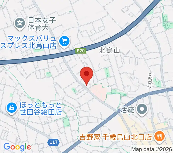 世田谷アールイーシースタジオの地図