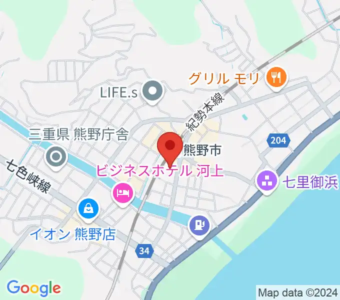 熊野市文化交流センターの地図