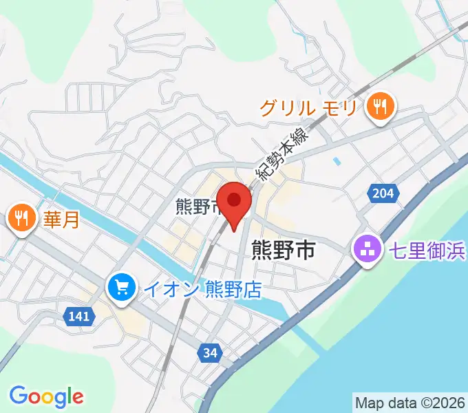 熊野市文化交流センターの地図