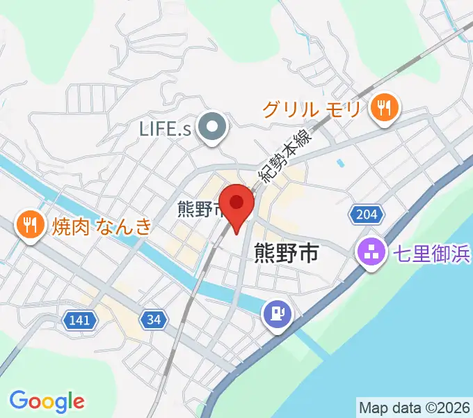 熊野市文化交流センターの地図