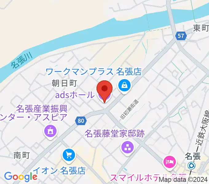 adsホールの地図