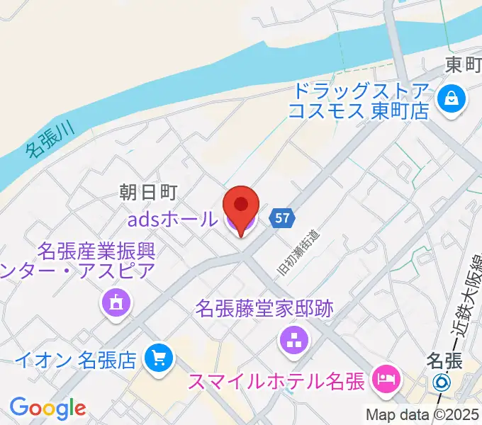 adsホールの地図