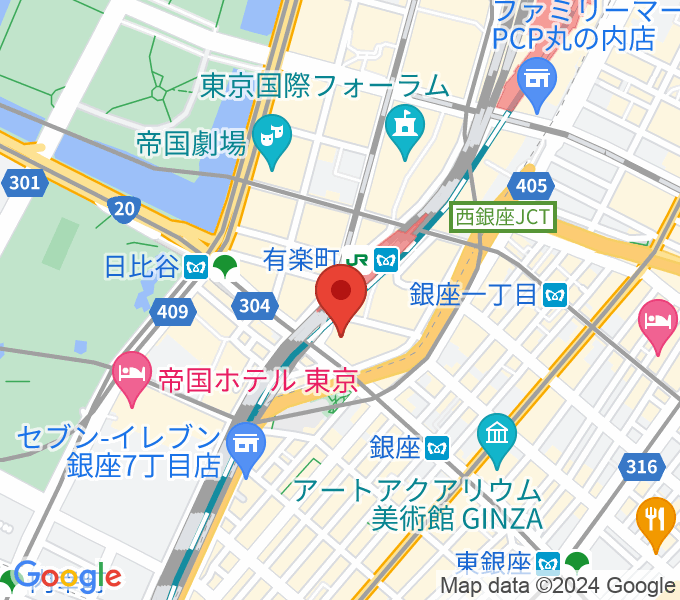 ヒューリックホール東京の場所