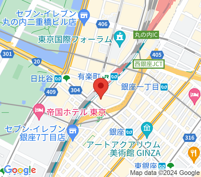 ヒューリックホール東京の場所