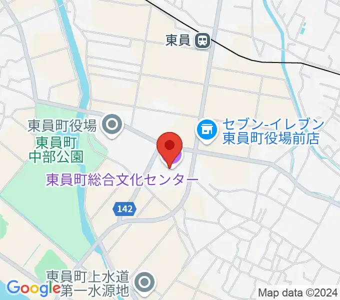 東員町総合文化センターの地図