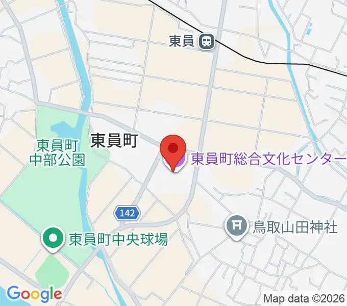 東員町総合文化センターの地図