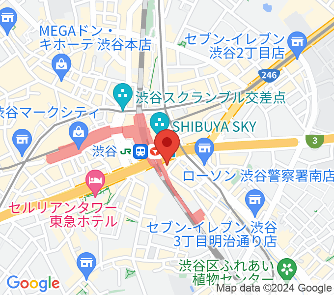 渋谷ストリームホールの場所