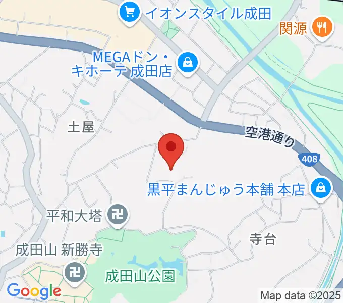 成田国際文化会館の地図