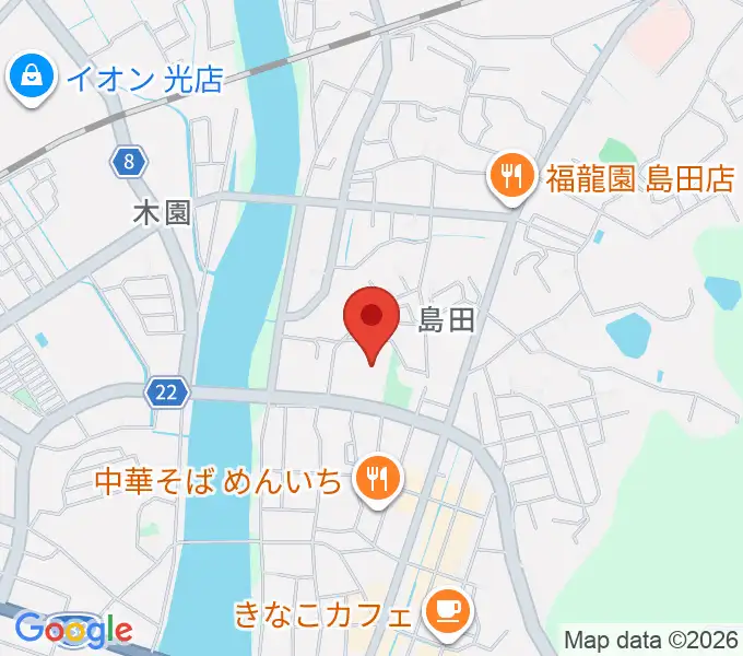 光市民ホールの地図