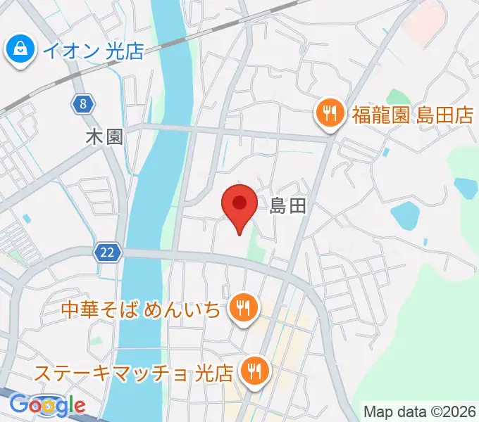 光市民ホールの地図