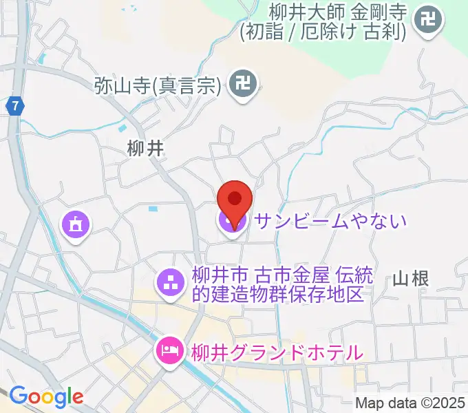 サンビームやないの地図