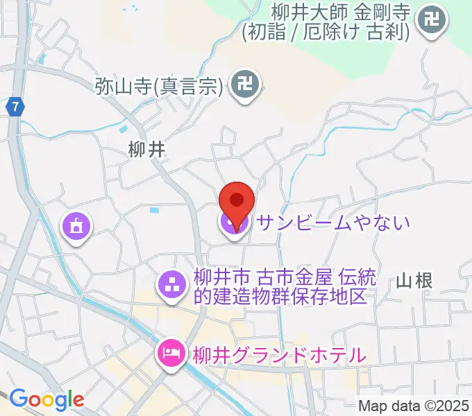 サンビームやないの地図