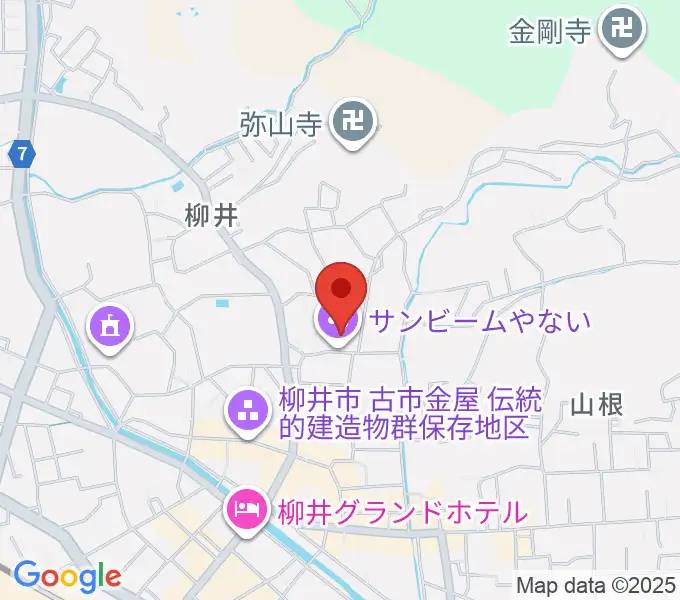 サンビームやないの地図