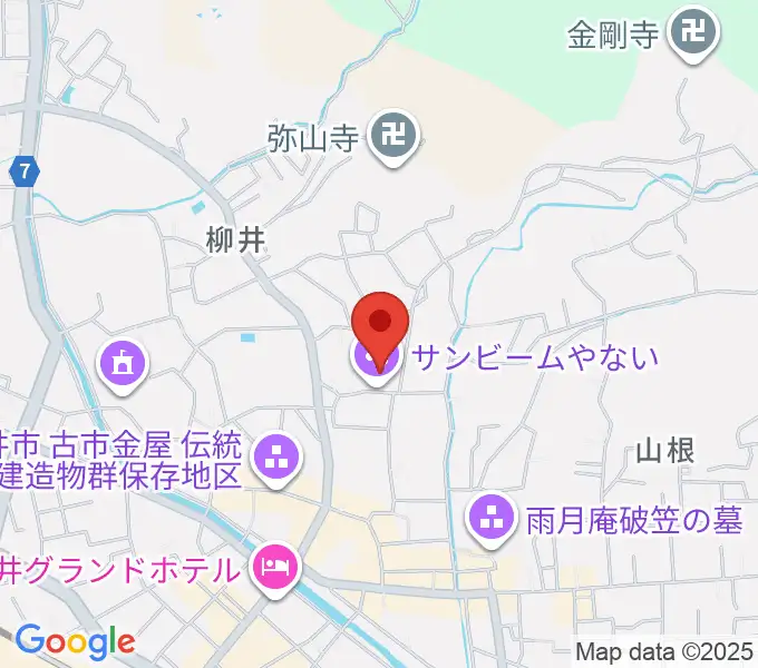 サンビームやないの地図
