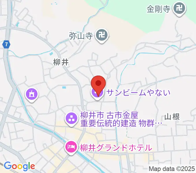 サンビームやないの地図