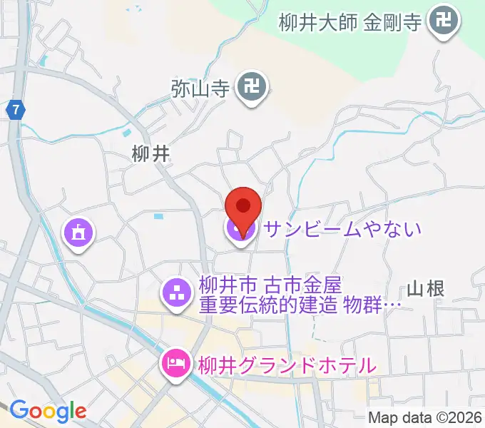 サンビームやないの地図