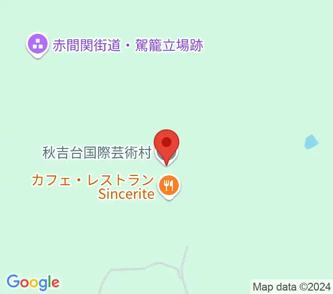 秋吉台国際芸術村の地図